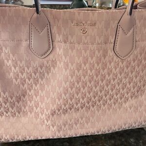 Michael Kors Light Pink Monogram Tote